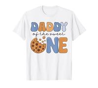 Daddy of The Sweet One Cookies Milk 1er Anniversaire Assorti T-Shirt
