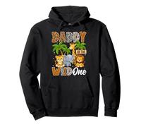 Daddy of The Wild One Safari Jungle Animals 1er Anniversaire Sweat à Capuche