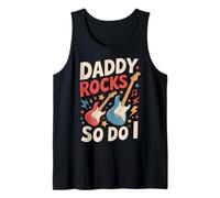 Daddy RockSo Do I Father's Day Rock Music Lover Kids Débardeur