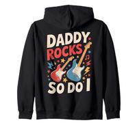 Daddy RockSo Do I Father's Day Rock Music Lover Kids Sweat à Capuche