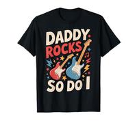 Daddy RockSo Do I Father's Day Rock Music Lover Kids T-Shirt