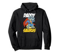 Daddy Saurus Papa Père Dinosaure T-Rex Superhero Sweat à Capuche