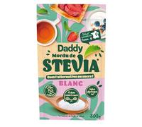 DADDY - Sucre Blanc Stevia | Douceur savoureuse et onctueuse | Idéal pour vos desserts | le paquet de 300g | LOT DE 3