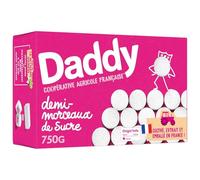 DADDY Sucre en Demi-Morceaux - Boîte de 750 g - 244 morceaux de 4 g - Sucre de betterave français non raffiné - Conditionné en France - Lot de 4