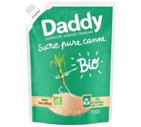 DADDY Sucre poudre pure canne bio profil pack kraft 750g