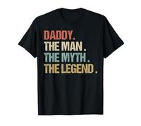Daddy The Man Myth Legend Shirt Retro Dad Papa Gift T-Shirt