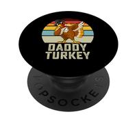Daddy Turquie Assortiment Familial Thanksgiving Groupe Amusant Homme PopSockets PopGrip Adhésif