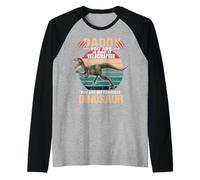 Daddy You are As Smart As Velociraptor Dinosaur Fathers Day Manche Raglan
