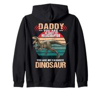 Daddy You are As Smart As Velociraptor Dinosaur Fathers Day Sweat à Capuche