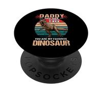 Daddy You are As Strong As T Rex Dinosaur Fathers Day PopSockets PopGrip Adhésif