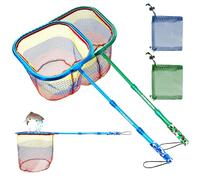 Daddygofish Filet De Pêche pour Enfant - Sac à Appâts Télescopiques Ultra Léger pour Attraper des Papillons De Poisson sur La Plage d'eau