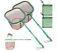 Daddygofish Filet De Pêche pour Enfant - Sac à Appâts Télescopiques Ultra Léger pour Attraper des Papillons De Poisson sur La Plage d'eau