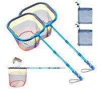 DaddyGoFish Filet de pêche pour Enfants - Sac à appât télescopique Ultra léger pour Attraper Les Papillons sur la Plage d'eau - Cadeau pour garçons et Filles
