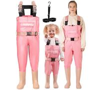 DaddyGoFish Waders de Poitrine pour Enfants et Adultes, Cuissardes de pêche et de Chasse avec Une Poche et Un Cintre