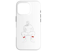 Daddy's Feet Sniffer, Chaussettes Blanches Bande Rouge Coque pour iPhone 16 Pro