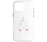 Daddy's Feet Sniffer, Chaussettes Blanches Bande Rouge Coque pour iPhone 16 Pro Max
