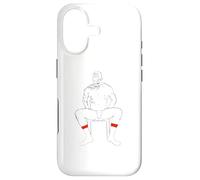 Daddy's Feet Sniffer, Chaussettes Blanches Bande Rouge Coque pour iPhone 17