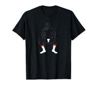 Daddy's Feet Sniffer, Chaussettes Blanches Bande Rouge T-Shirt Graphique avec Valeur