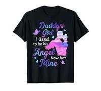 Daddy's Girl I Used to Be His Angel Cadeau commémoratif pour Papa T-Shirt
