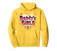 Daddy's Girls: Awesome Like My Daughters Family Love Sweat à Capuche, Unisexe pour Adultes, Citron, XXL