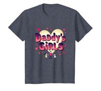 Daddy's Girls: Awesome Like My Daughters Family Love T-Shirt, Enfant, Bleu Chiné, 8 Ans
