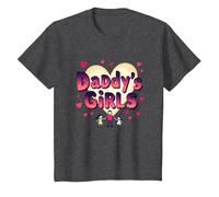 Daddy's Girls: Awesome Like My Daughters Family Love T-Shirt, Enfant, Chiné Foncé, 2 Ans