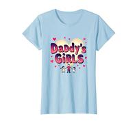Daddy's Girls: Awesome Like My Daughters Family Love T-Shirt, Femme, Bleu Céleste, L