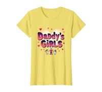 Daddy's Girls: Awesome Like My Daughters Family Love T-Shirt, Femme, Citron, L