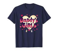 Daddy's Girls: Awesome Like My Daughters Family Love T-Shirt, Homme, Bleu Marine, XL
