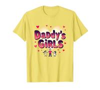 Daddy's Girls: Awesome Like My Daughters Family Love T-Shirt, Homme, Citron, L