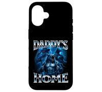 Daddys Home Alpha Male Wolf Meme Funny Coque pour iPhone 16