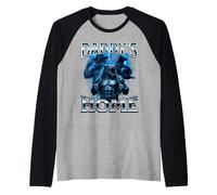 Daddys Home Alpha Male Wolf Meme Funny Manche Raglan