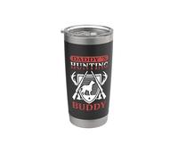 Daddy's Hunting Buddy Hunter Life Adventure Nature Lover Gobelet isotherme en acier inoxydable double paroi