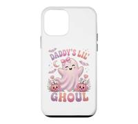Daddy's Lil' Ghoul Funny Pastel Pink Ghost Halloween Graphic Coque pour iPhone 12 Mini
