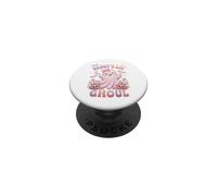 Daddy's Lil' Ghoul Funny Pastel Pink Ghost Halloween Graphic PopSockets PopGrip Adhésif