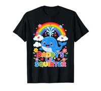 Daddys Lil Squirter Whale Rainbow T-Shirt