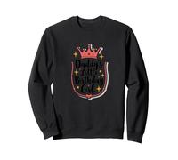 Daddys Little Birthday Girl Dad of The Birthday Girl Couronne Sweatshirt, Unisexe pour Adultes, Noir, XL