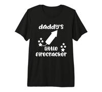 Daddy's Little Firecracker Patriotic 4 Juillet américain T-Shirt Haut de Gamme