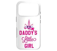 Daddy's Little Girl Sign Unicorn Birthday Daddys Little Girl Coque pour iPhone 17 Pro