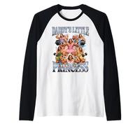 Daddy's Little Princess Bootleg Fairy Haltérophilie Gay Manche Raglan