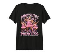 Daddy's Little Princess Buff Dads Squad Funny T-Shirt Haut de Gamme