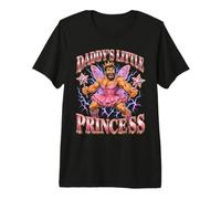 Daddy's Little Princess Buff Gym Dad Funny T-Shirt Haut de Gamme