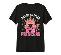 Daddys Little Princess Crown Haltère Gym T-Shirt Haut de Gamme