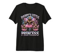 Daddy's Little Princess Papa Bear Gym Dad T-Shirt Haut de Gamme