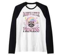 Daddy's Little Princess Y2K Bottes Arc-en-Ciel Motif Raton Laveur Manche Raglan