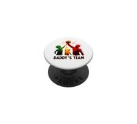Daddy's Team Father Birthday Dad Fathers Day pap Pop PopSockets PopGrip Adhésif