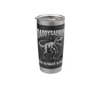 Daddysaurus Rex, dinosaure drôle, l'alpha ultime de papa et père Gobelet isotherme en acier inoxydable double paroi
