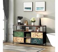 DADEA Meuble TV, LED Banc TVMeuble TV Bois avec 4 tiroirs, 137×29.8×78 cm Meuble Télé, coloré MeubleTV ChambreMeuble TeleMeuble SalonMeuble Chambre (coloré, 137 cm 4 tiroirs)