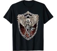 DADI DIGAO Saint Michael The Archangel Prayer Catholic Traditional T-Shirt Black L
