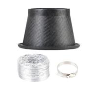 D'admission Conduit Système Universel D'admission D'air Pare-chocs Avant Buses Rondes Carrées Kit Tubes Ventilation Entrée Turbo Tuyère Ensemble Tuyaux D'entonnoir Tuyau D'admission D'air(Round)